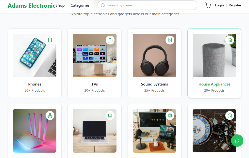 Adams Electronic website